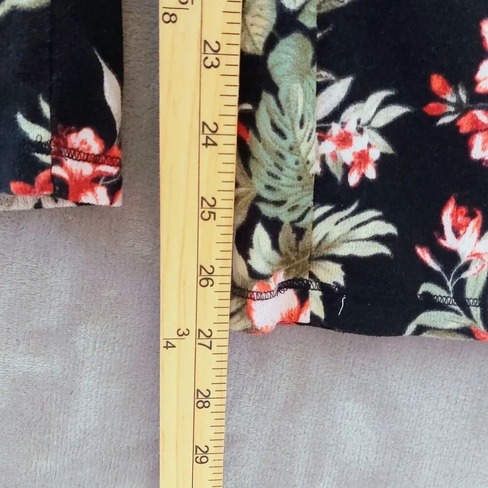 Tommy Bahama Floral Loungwear Pajamas Top & Pants Set Women's XL Cozy Microfiber